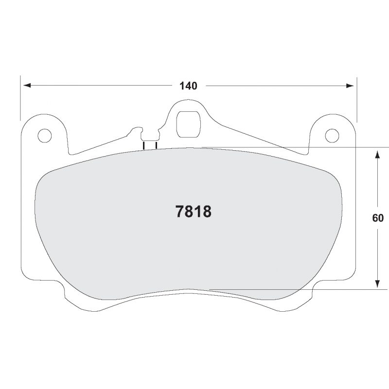 Sprint / medium distance compound with smooth bite. Race brake pads - Porsche 996 inc GT3 + Turbo
997 3.8 C2 / C4 S
front brake pad